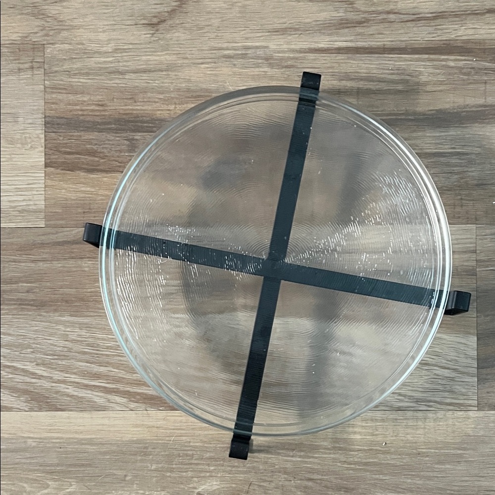 PartyLite Black Metal Stand 3 wick holder